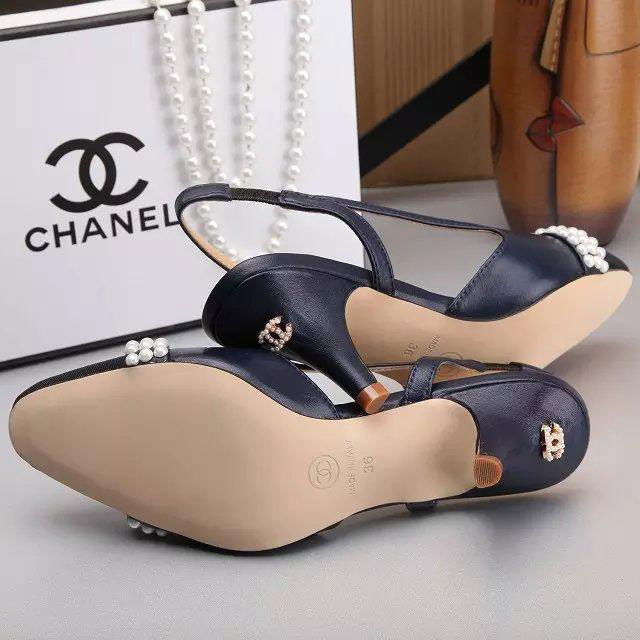 2016 new arrivals chanle Sandals shoes with pearl