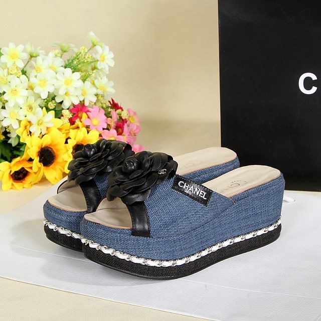 2016 new arrivals chanle Slippers in denim