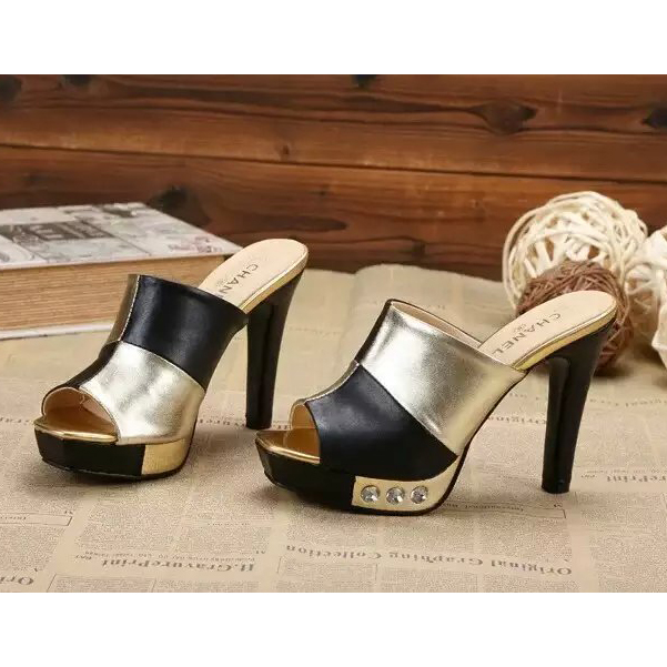 2016 new arrivals chanle shoes in Sheepskin leather Heel Height 11cm