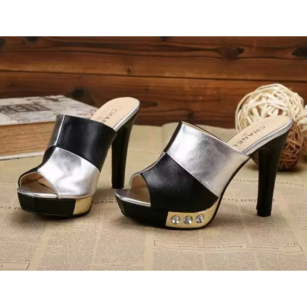 2016 new arrivals chanle shoes in Sheepskin leather Heel Height 11cm