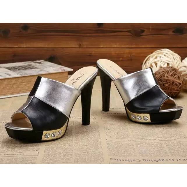 2016 new arrivals chanle shoes in Sheepskin leather Heel Height 11cm