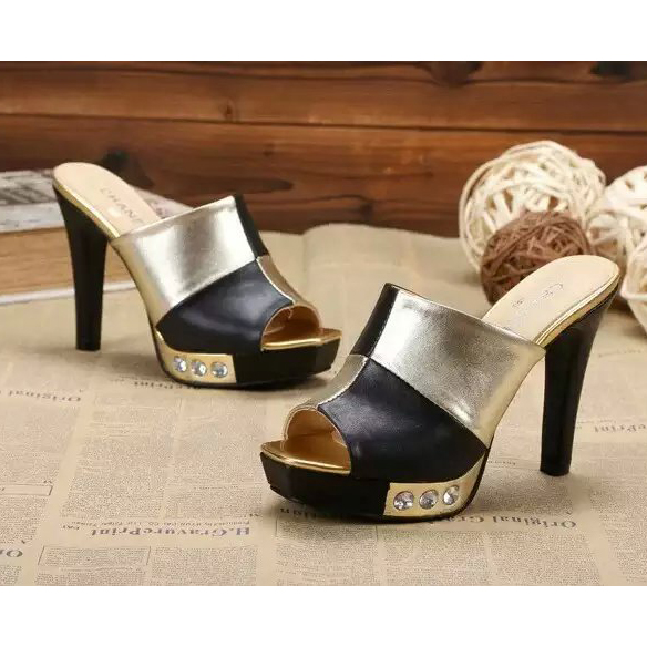 2016 new arrivals chanle shoes in Sheepskin leather Heel Height 11cm