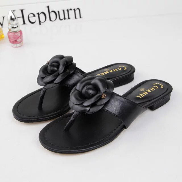 2016 new arrivals chanle women Flip-flops shoes in Sheepskin leather