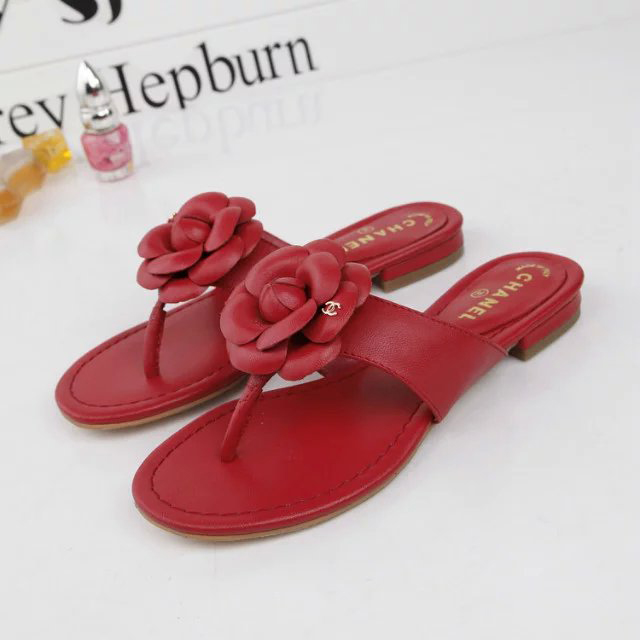 2016 new arrivals chanle women Flip-flops shoes in Sheepskin leather