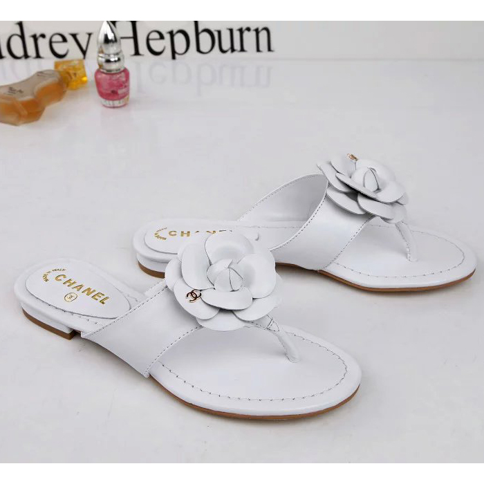 2016 new arrivals chanle women Flip-flops shoes in Sheepskin leather