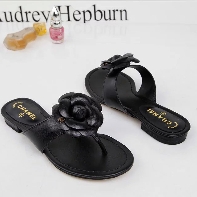 2016 new arrivals chanle women Flip-flops shoes in Sheepskin leather