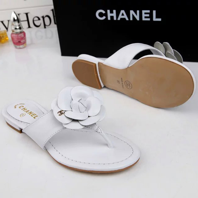 2016 new arrivals chanle women Flip-flops shoes in Sheepskin leather