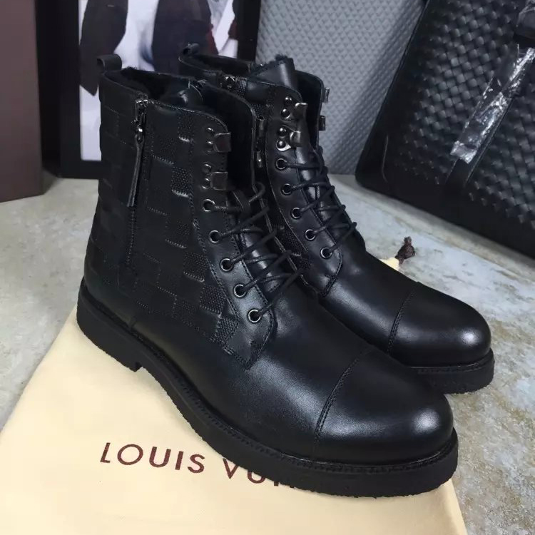 2016 new arrivals louis vuitton Calfskin Leather men casual Boots