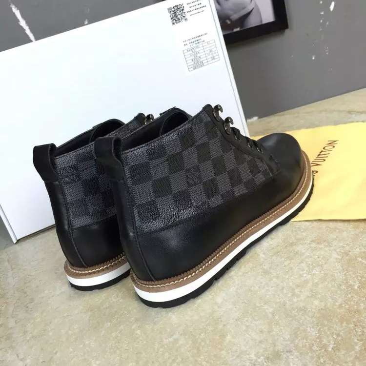 2016 new arrivals louis vuitton Calfskin Leather men casual Boots