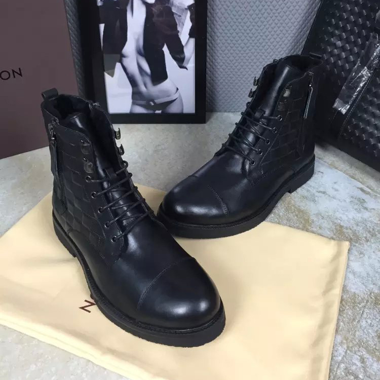 2016 new arrivals louis vuitton Calfskin Leather men casual Boots