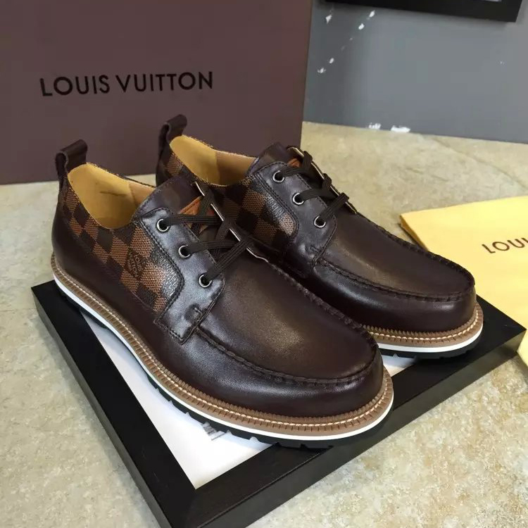 2016 new arrivals louis vuitton Calfskin Leather men casual shoes