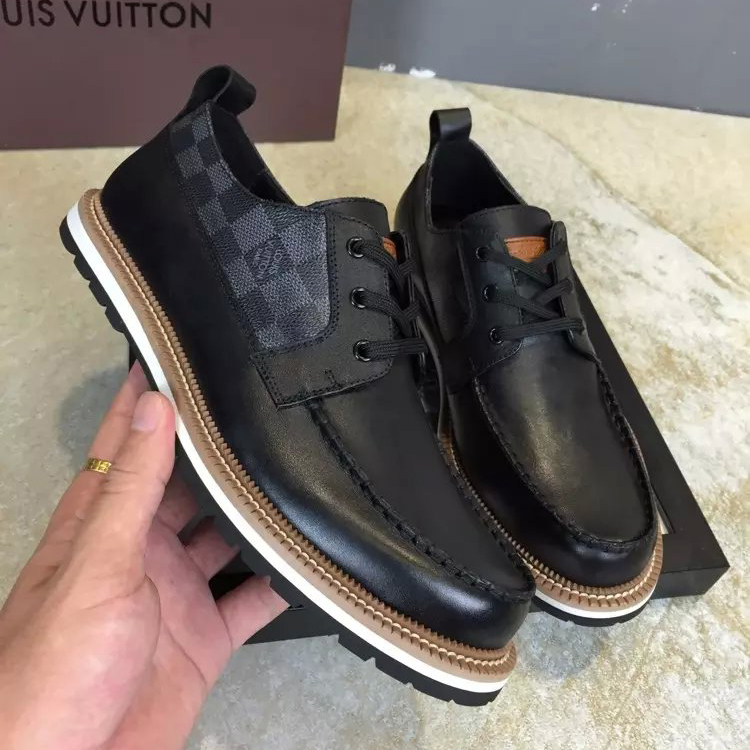 2016 new arrivals louis vuitton Calfskin Leather men casual shoes