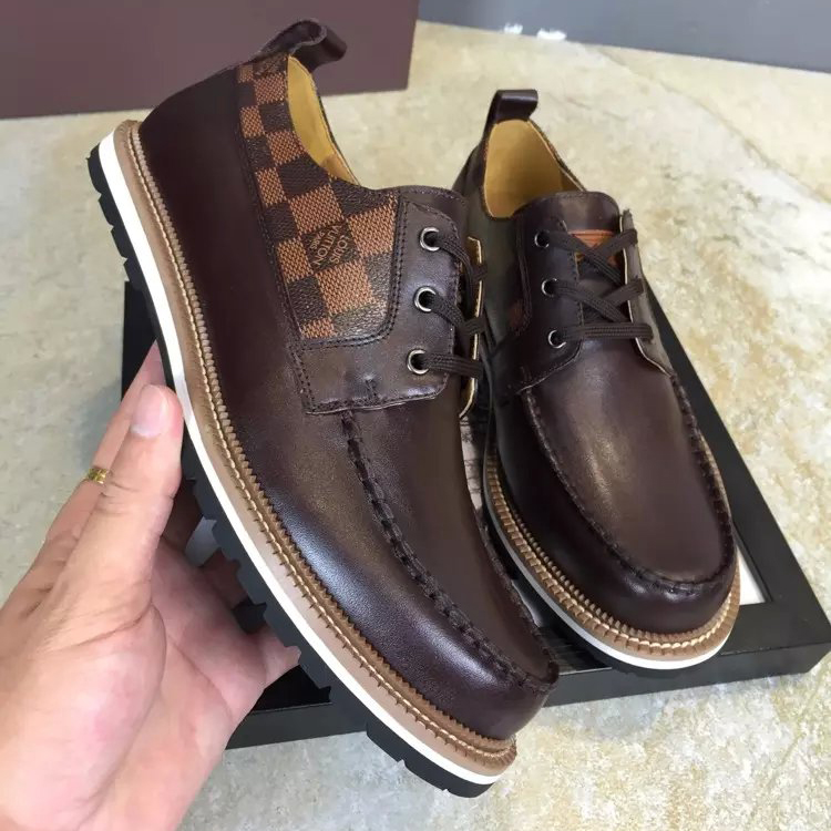 2016 new arrivals louis vuitton Calfskin Leather men casual shoes