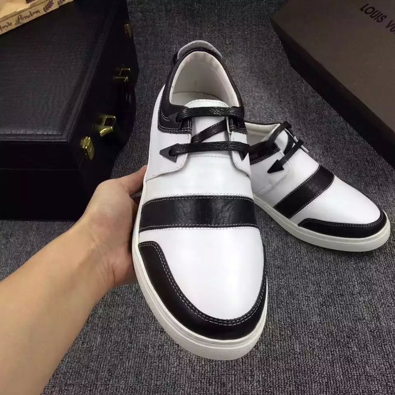 2016 new arrivals louis vuitton Calfskin Leather men casual shoes