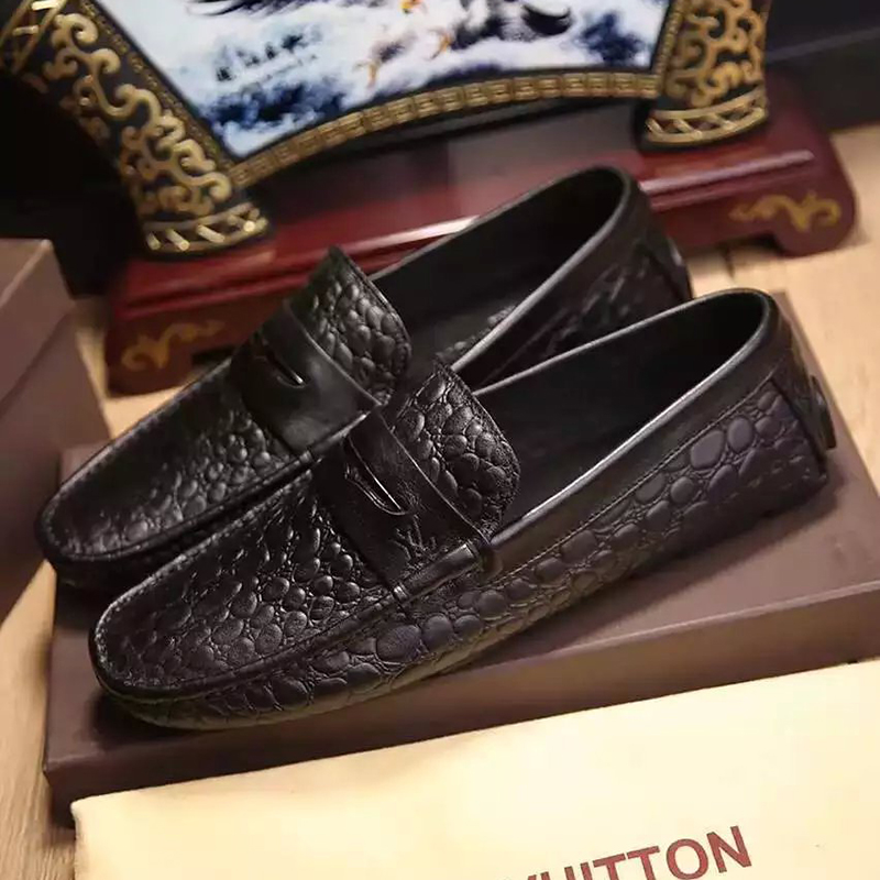 2016 new arrivals louis vuitton Calfskin leather Men shoes