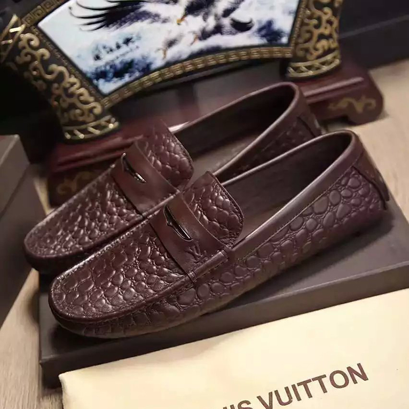 2016 new arrivals louis vuitton Calfskin leather Men shoes