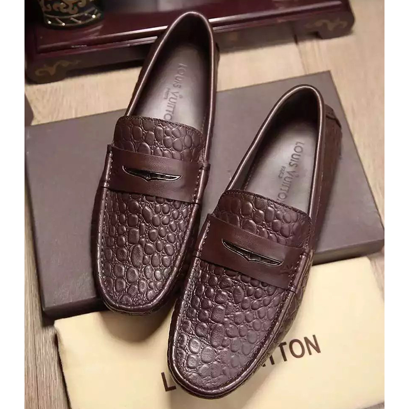 2016 new arrivals louis vuitton Calfskin leather Men shoes