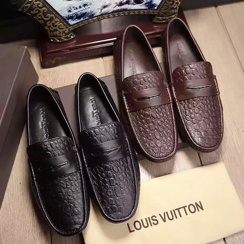 2016 new arrivals louis vuitton Calfskin leather Men shoes