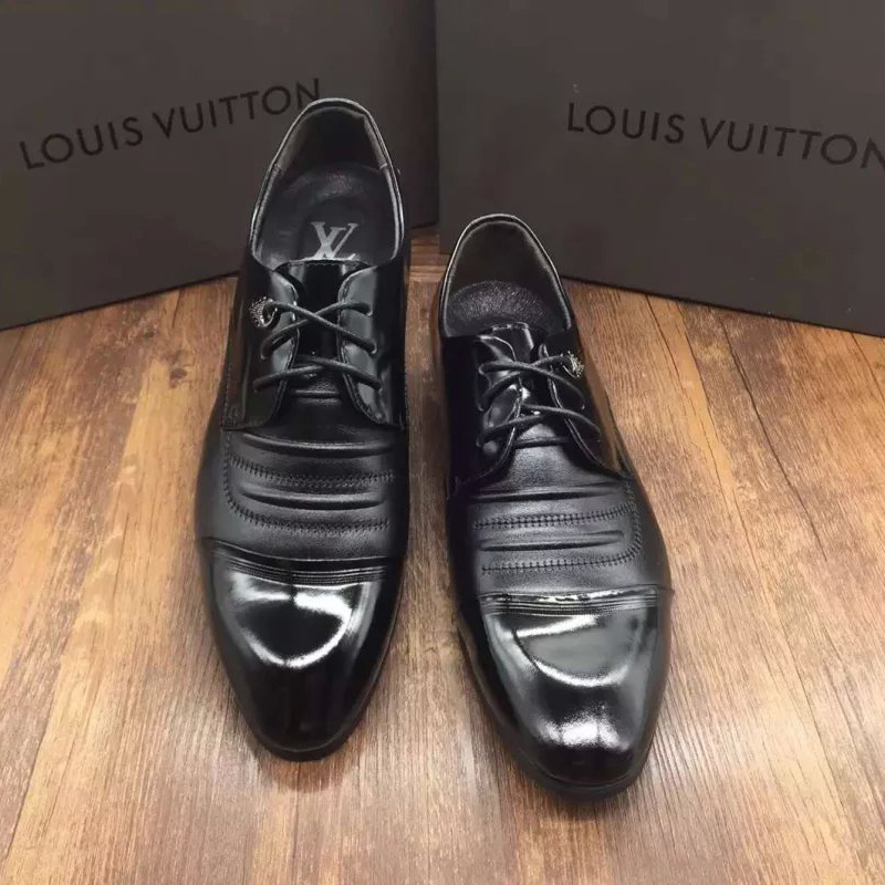 2016 new arrivals louis vuitton Calfskin leather men business casual shoes