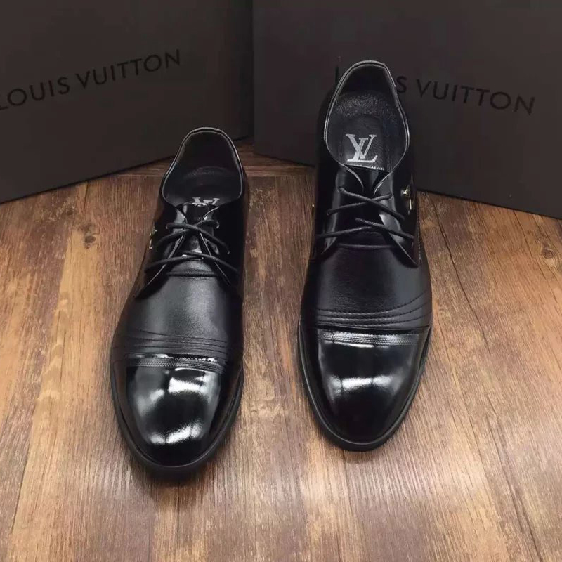 2016 new arrivals louis vuitton Calfskin leather men business casual shoes