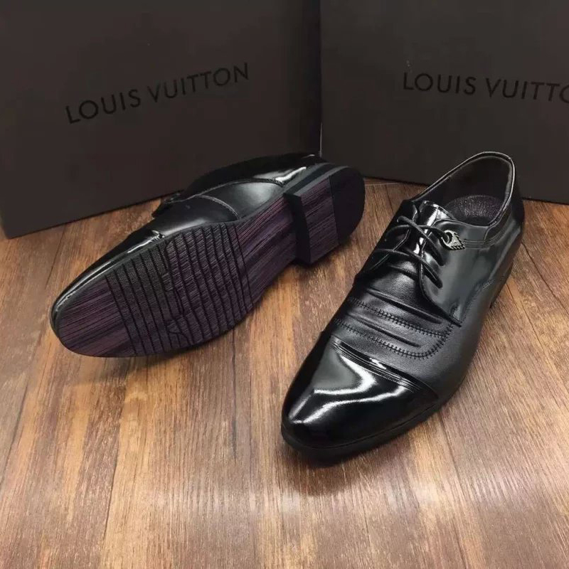 2016 new arrivals louis vuitton Calfskin leather men business casual shoes