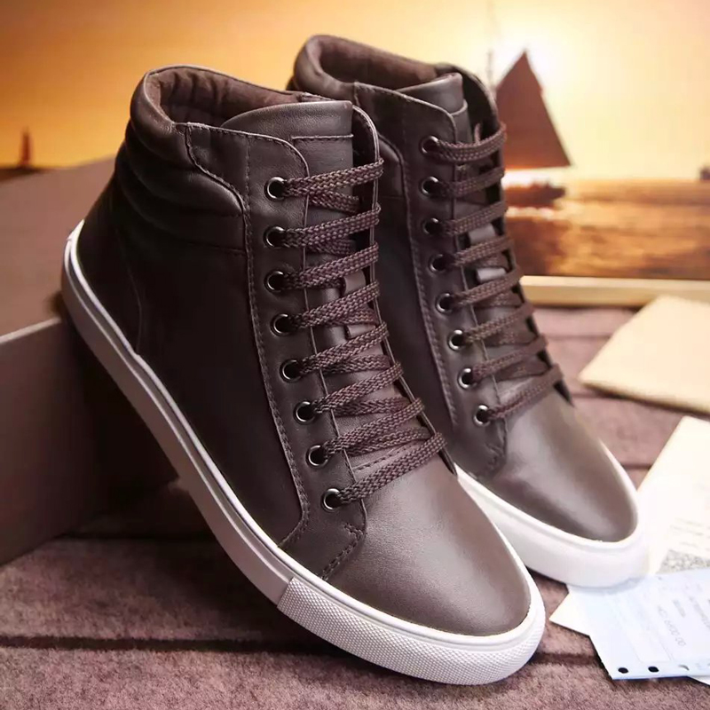 2016 new arrivals louis vuitton Calfskin leather men casual Boots