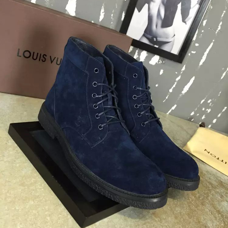 2016 new arrivals louis vuitton Nubuck Leather men casual Boots