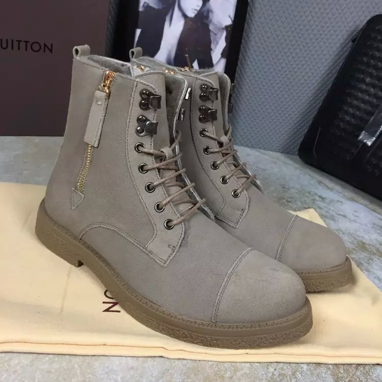 2016 new arrivals louis vuitton Nubuck Leather men casual Boots