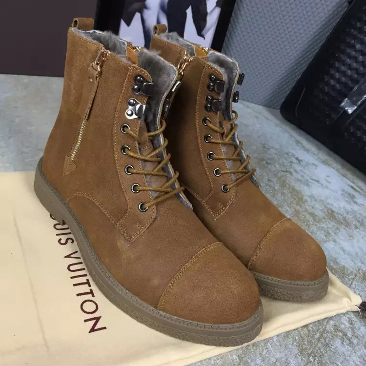 2016 new arrivals louis vuitton Nubuck Leather men casual Boots