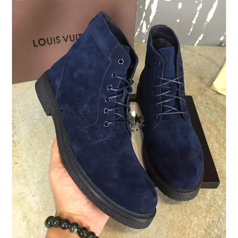 2016 new arrivals louis vuitton Nubuck Leather men casual Boots