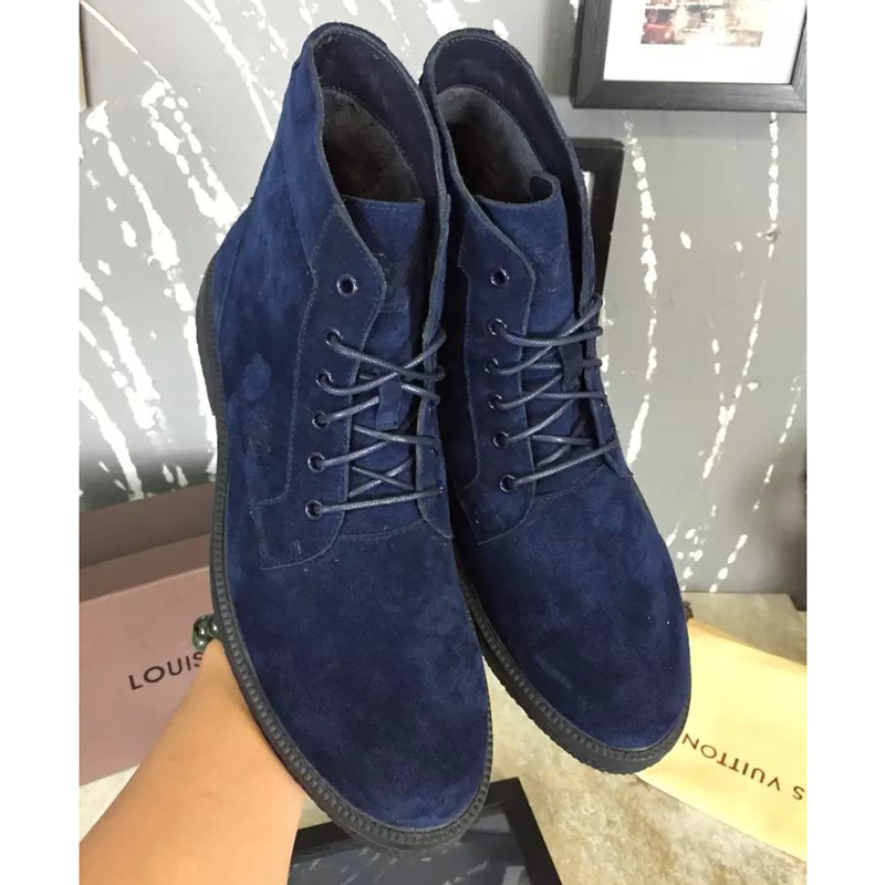 2016 new arrivals louis vuitton Nubuck Leather men casual Boots