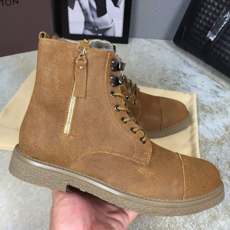 2016 new arrivals louis vuitton Nubuck Leather men casual Boots