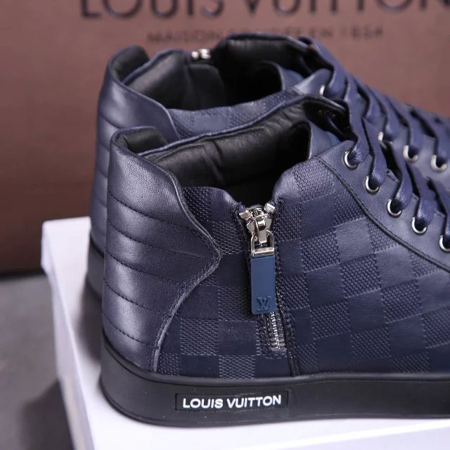 2016 new arrivals louis vuitton pressure patterns Leather men casual Boots