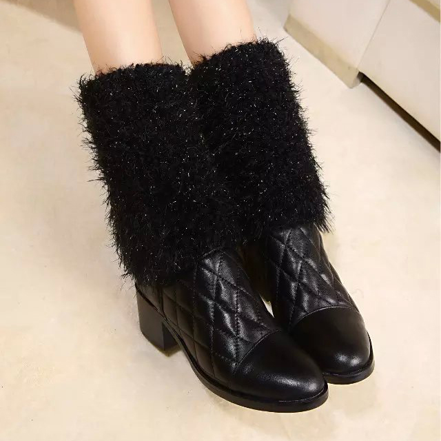 2016 new arrivals sheepskin leather chanel Boots