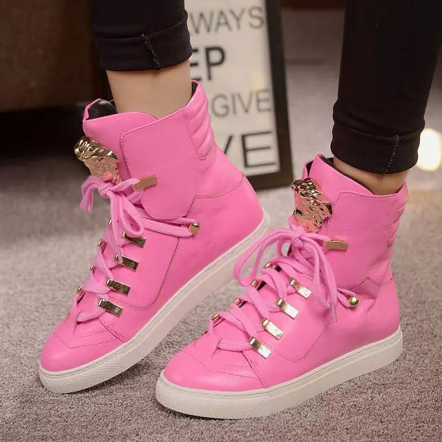 2016 versace women Cowhide lovers Sneakers shoes