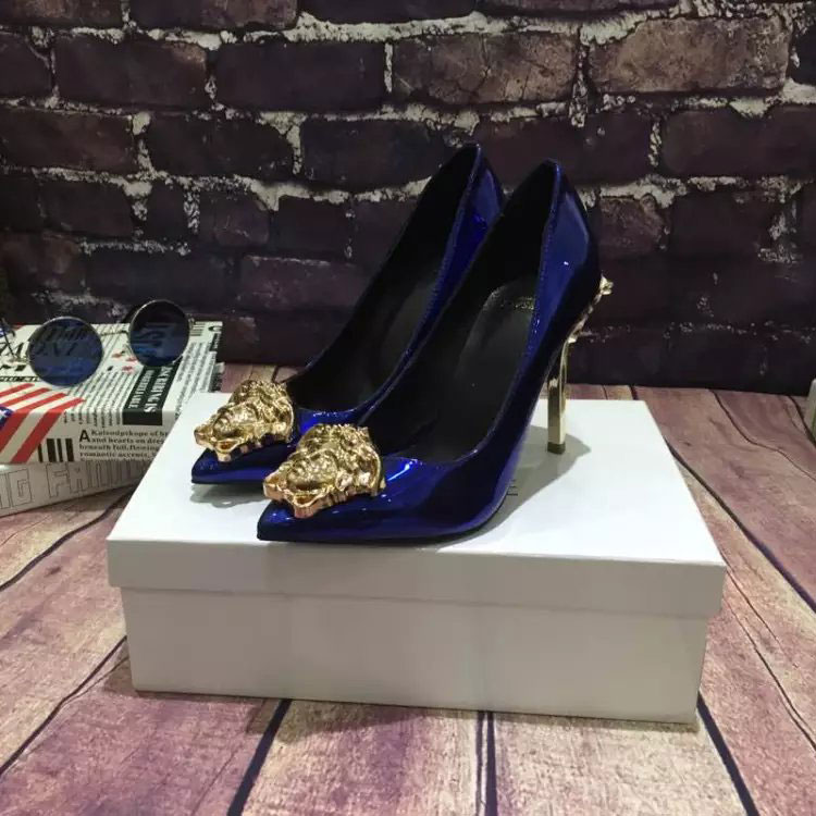 2016 versace women Palazzo Patent Pumps shoes