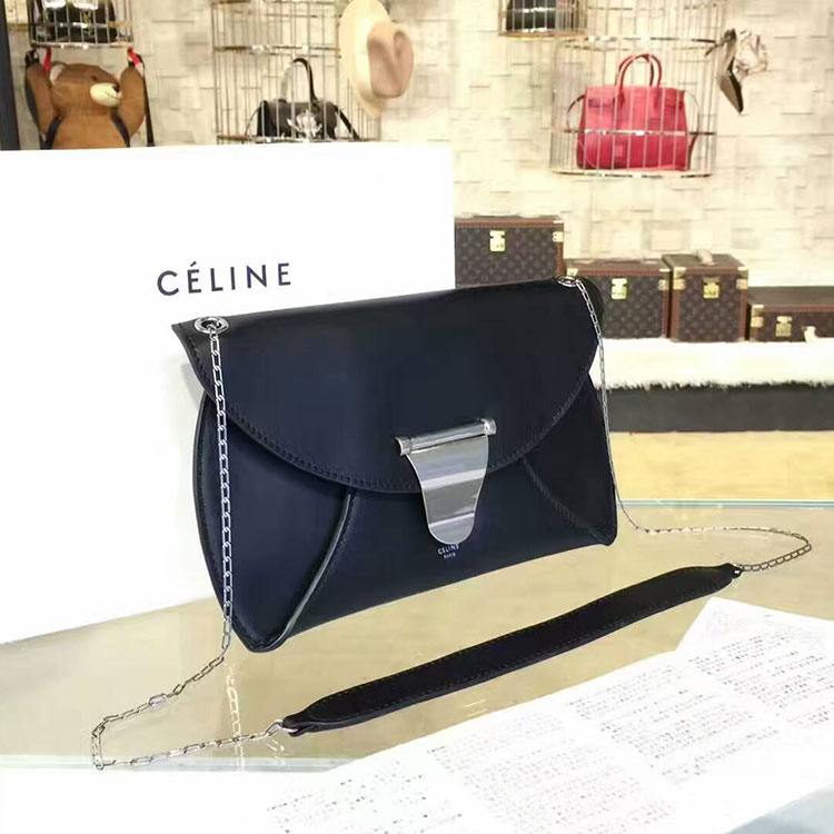 2017 Celine CHAIN BAG CLUTCH IN CALFSKIN 2146