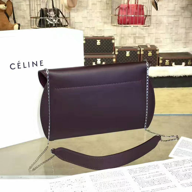 2017 Celine CHAIN BAG CLUTCH IN CALFSKIN 2146