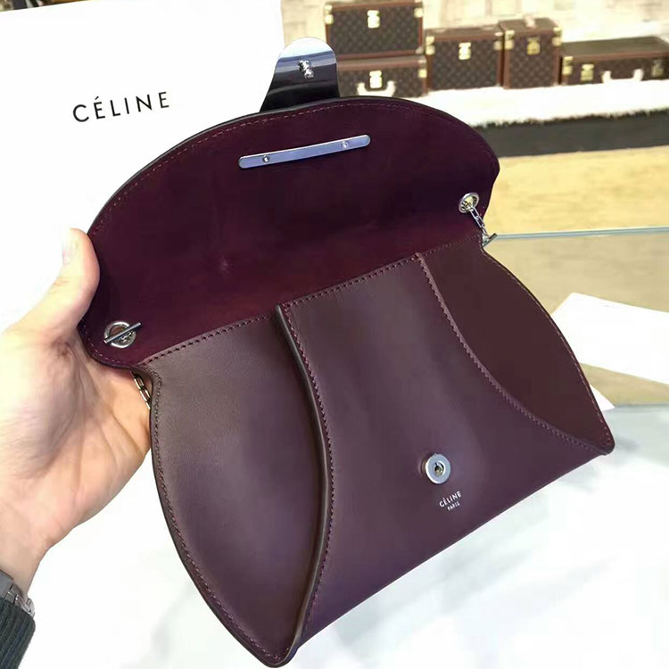 2017 Celine CHAIN BAG CLUTCH IN CALFSKIN 2146