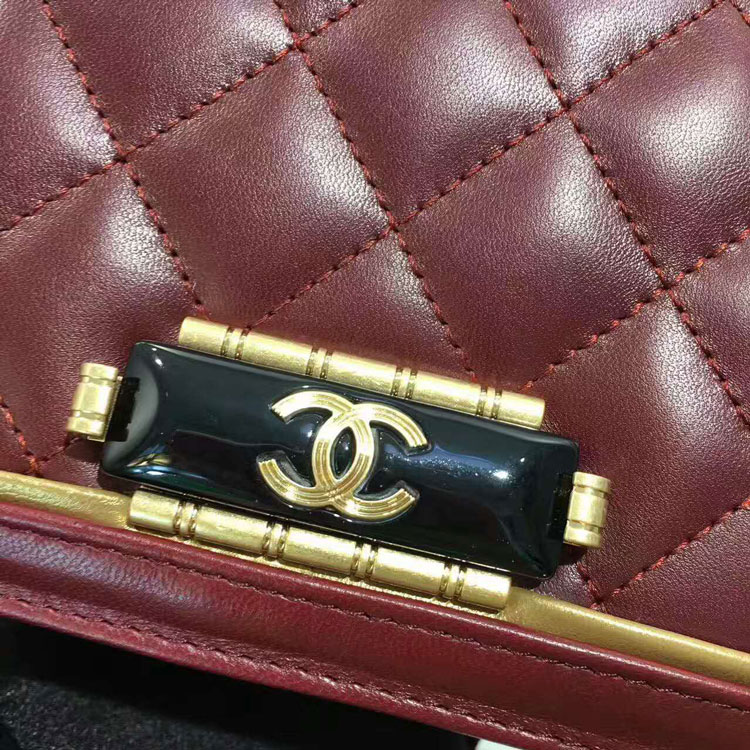 2017 Chanel A21950 Classic Flap Bag Claret Original Leather