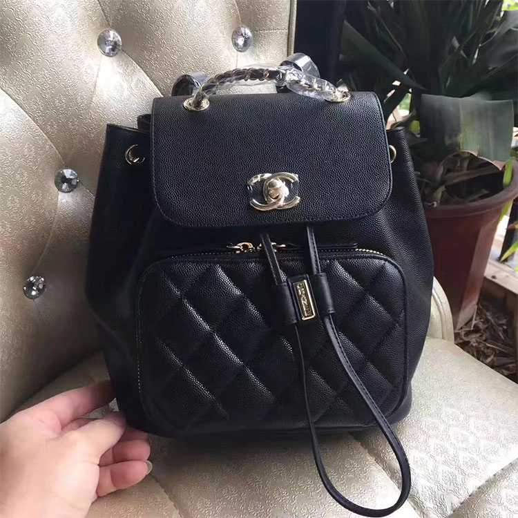 2017 Chanel Backpack Original Calfskin Leather A93748