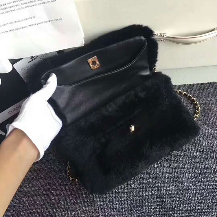 2017 Chanel Classic Flap Bag Original Sheepskin Leather A32465