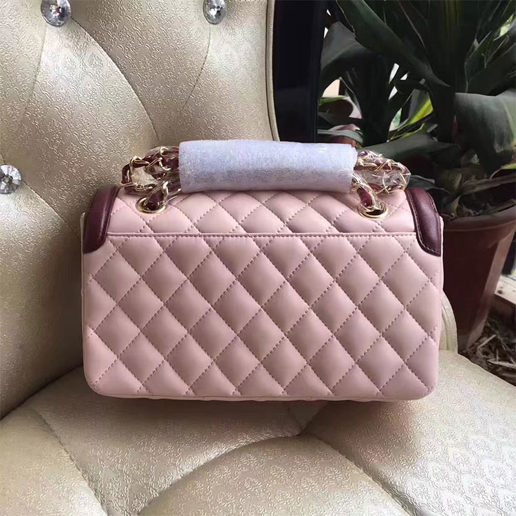 2017 Chanel Classic Flap Bag Pink Original Sheepskin Leather 1112 Gold hardware