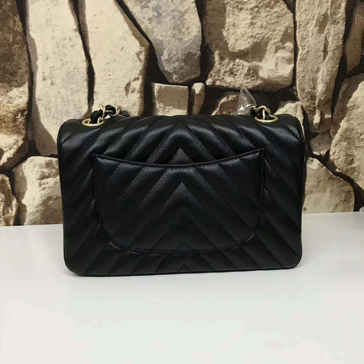 2017 Chanel Classic Mini Flap Bags Original leather A1116 in Black