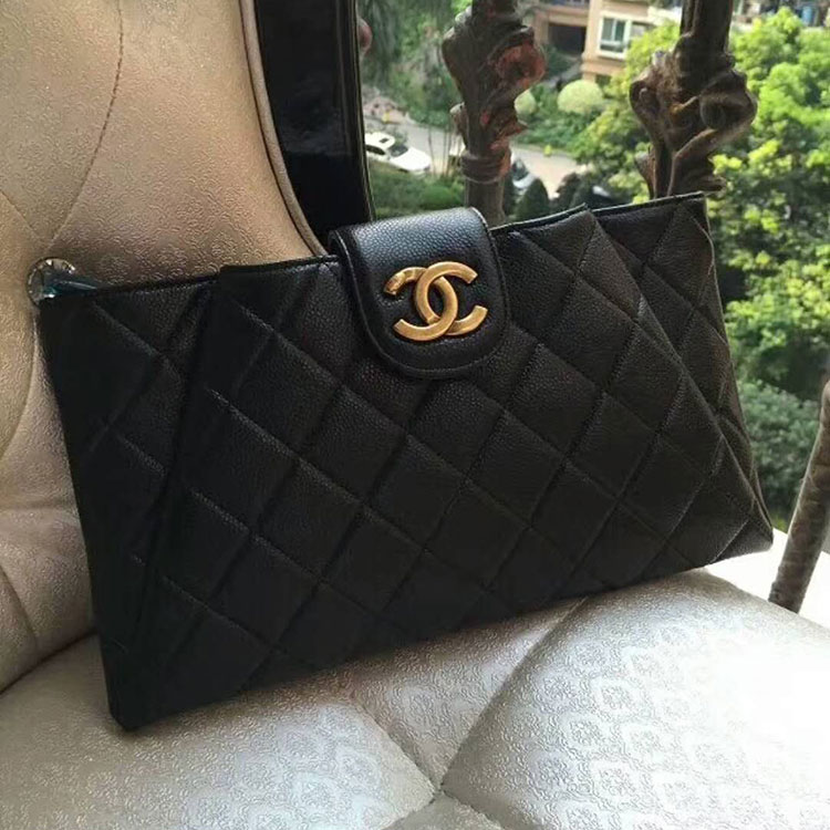 2017 Chanel Clutch Evening Bag Original Caviar Leather A45009