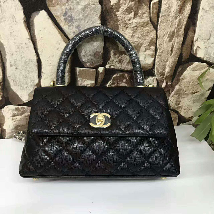 2017 Chanel Coco shoulder Tote bag Original Leather A92989