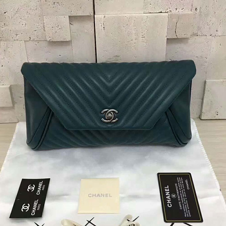 2017 Chanel Evening Cultch Bag A9600 Import Original Lambskin Leather