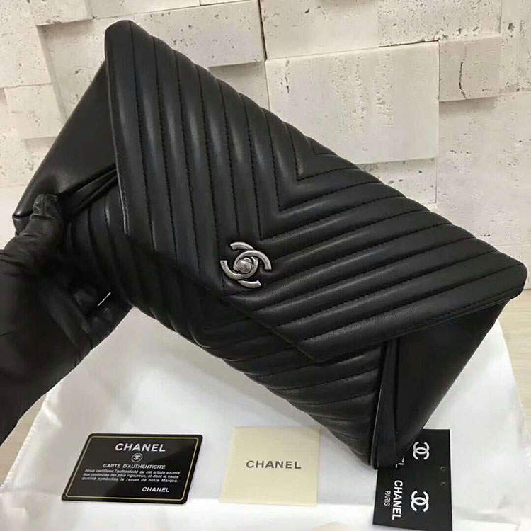 2017 Chanel Evening Cultch Bag A9600 Import Original Lambskin Leather