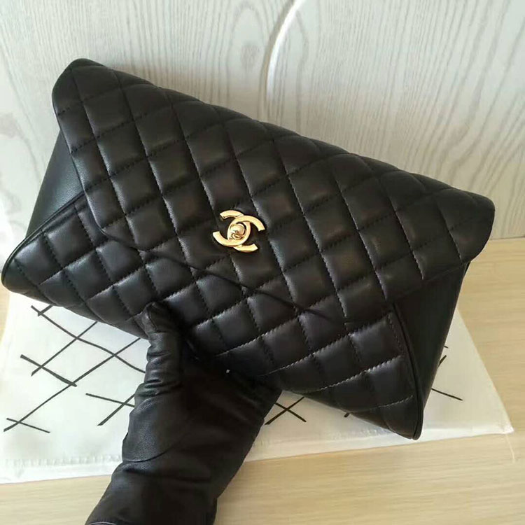 2017 Chanel Evening Cultch Bag A9600 Import Original Lambskin Leather