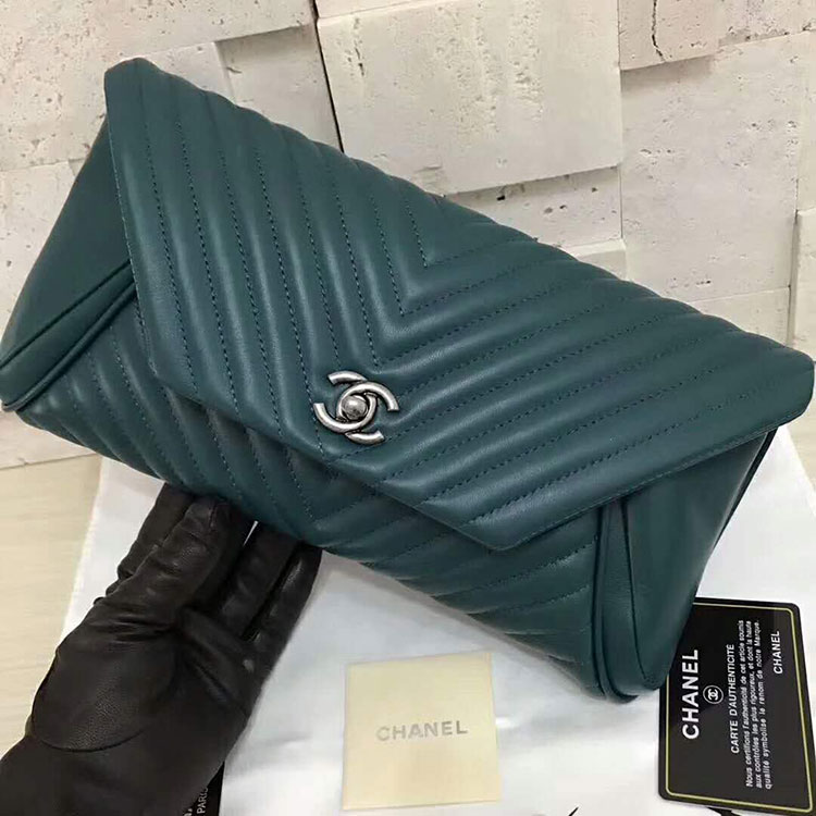 2017 Chanel Evening Cultch Bag A9600 Import Original Lambskin Leather